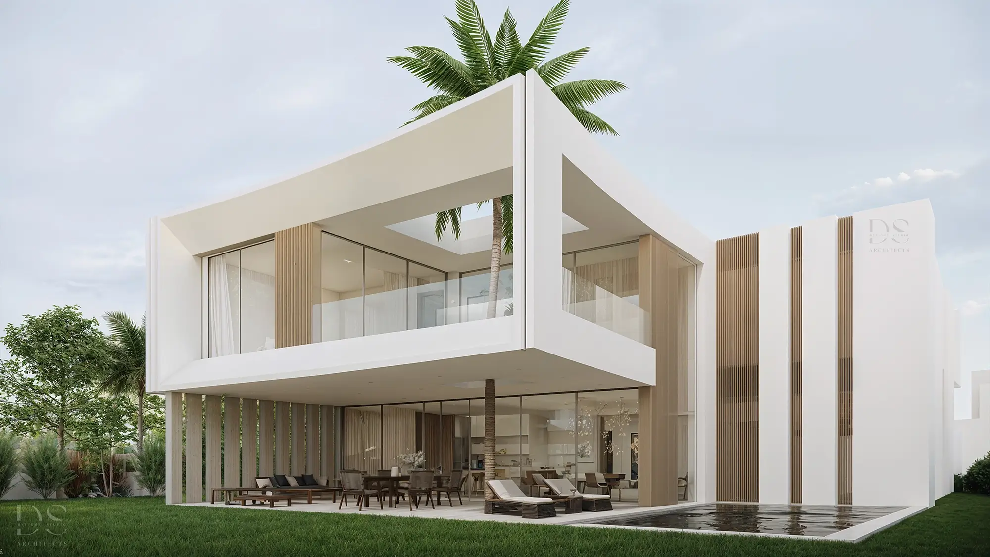 Villa 6 Piscine Vue Droite